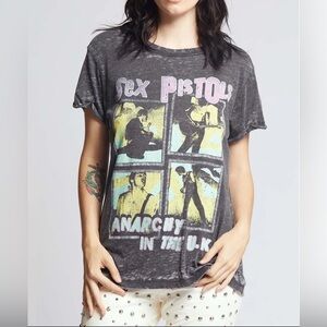 Recycled Karma Sex Pistols “Anarchy in the U.K.” Burnout Tee — Women’s Small